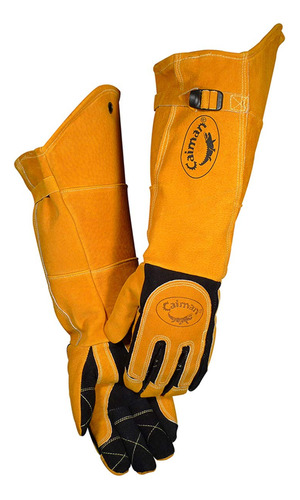 Caiman Premium Split Deerskin Mig/guantes De Soldadura Con V