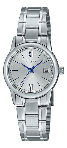 Reloj Casio Ltp-v002d-7b3 Acero Mujer Plateado