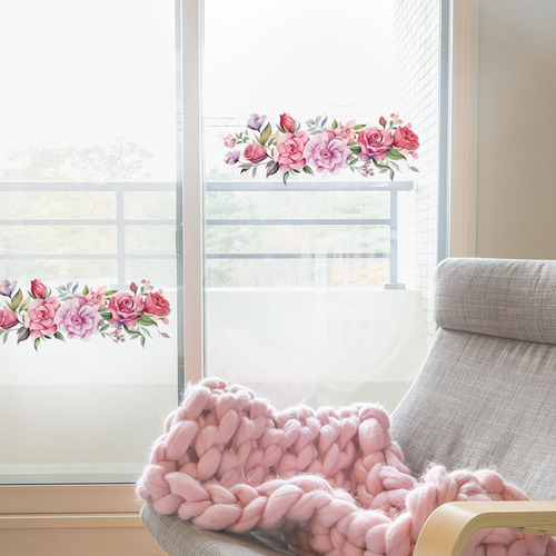 Decoração De Adesivos De Parede De Flores Para Casa