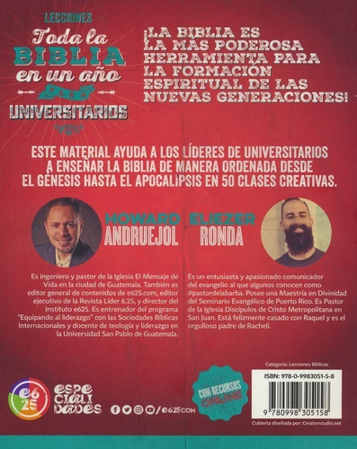 Imagen 2 de 3 de Toda La Biblia En Un Año P Universitarios, E625, Andruejol