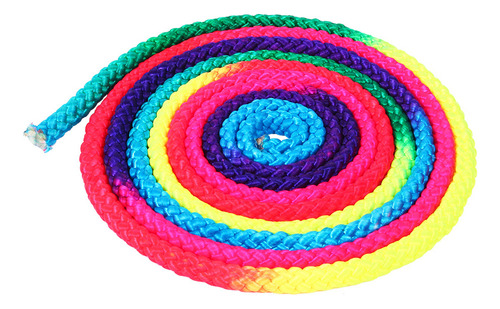 Cuerda De Gimnasia Rítmica Para Artes, Color Arcoíris, Sólid