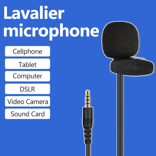 Mini Micrófono Con Clip Con Conector De 3,5 Mm For Transmit