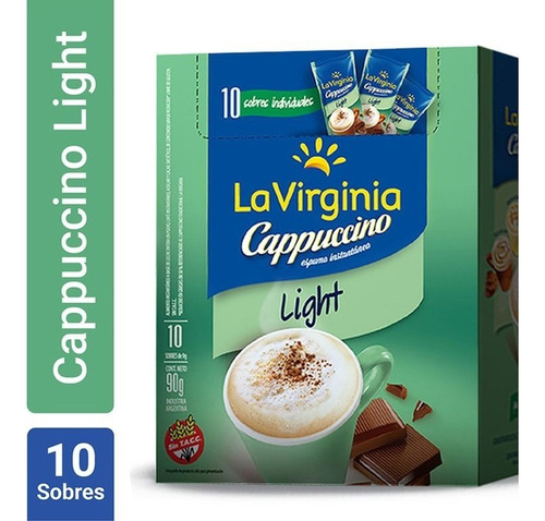  Cafe Capucino La Virginia Light 10sobres Pack 3 Unidades 