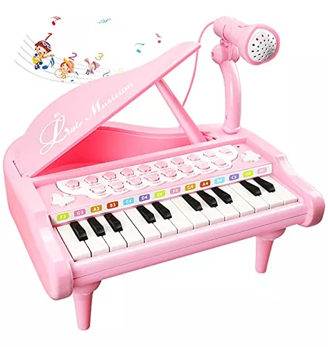 LUOZZY Mini piano de madeira de piano de piano de piano para piano (rosa) :  : Brinquedos e Jogos