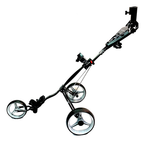 Powerbilt 3 wheel carro manual golf 3 ruedas color negro