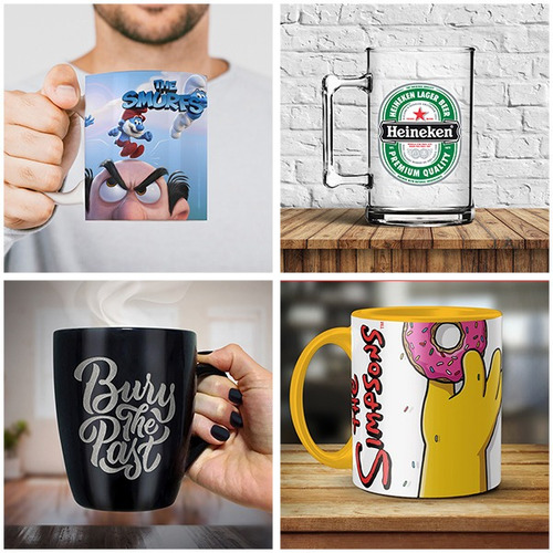 245 Mockup Sublimação Caneca, Copos, Squeeze Psd Editáveis