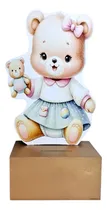 Comprar Alcancia Baby Shower Centro De Mesa O Recuerdo Osita Baby Shower Dorado