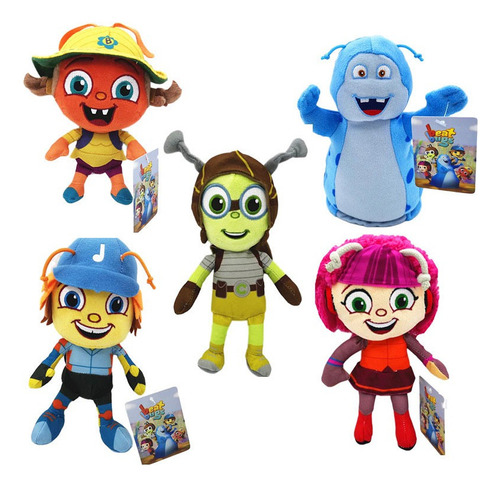 5pcs Beat Bugs Peluche Muñeca Juguete Cumpleaño Regalo 21cm