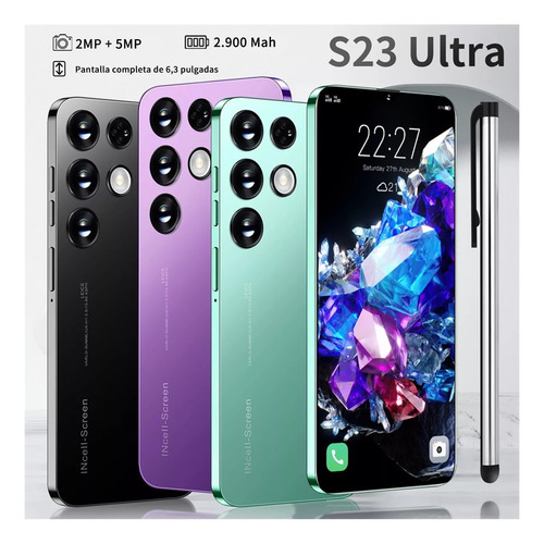 Teléfonos Inteligentes Android Baratos S23 Ultra 6.3 En Ram1gb Y Rom8gb