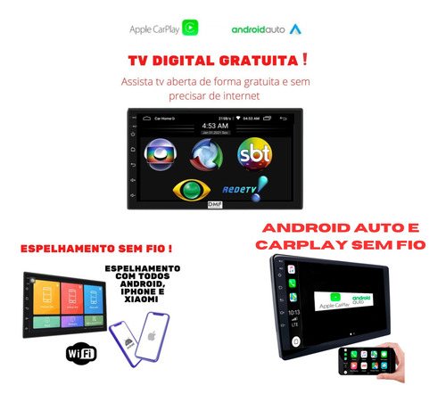 Multimidia Android Amarok 17 18 19 Carplay Tv Mold Sensor 8p