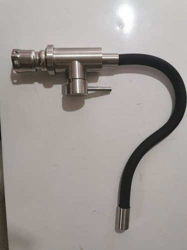 Imagen 4 de 7 de Llave Monomando Mezcladora Fregadero Super Flexible Negro
