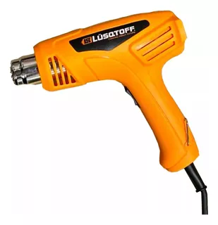 Pistola De Calor 1600w Lusqtoff Pcl1600-7 + Accesorios Color Naranja