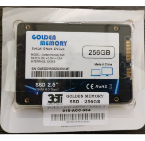 Disco Solido Ssd Pull 256gb Golden Memory - Sata 3 - 6.0gbps