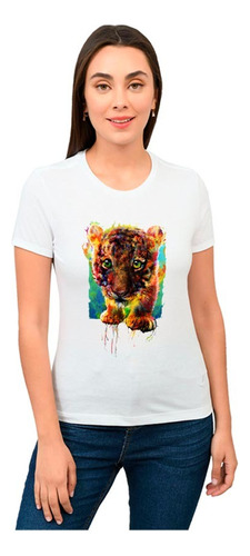 Playera Tigre Mujer Animales Diseño 463 Playeras Beloma