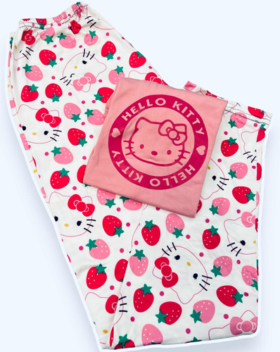 Pijama Hello Kitty Rosada Dama