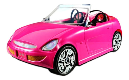 Imagen 4 de 4 de Coche Auto Barbie Para Muñeca En Caja Con Stickers Miniplay