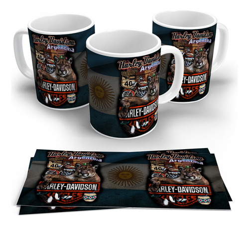 Taza Harley Davidson Argentina Motorcycles Moto Fans