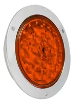 Comprar Plafon Redondo 24 Leds Cuarto\u002Fstop Cromado Camión O Trailer
