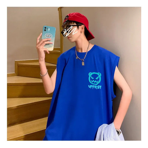 Camiseta Sin Mangas De Verano Para Hombre, Moderna Camiseta