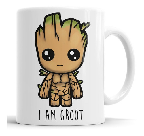 Taza Groot - I Am Groot - Cerámica Importada