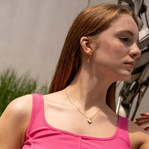 Collar Con Colgante De Corazón Inflado En Oro Vermeil De 18