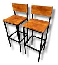Comprar Banquetas Desayunador Taburetes Industrial Hierro Y Madera