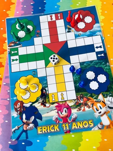 Jogo Ludo C/ Tabuleiro + 1 Dado e 16 Pinos - JF Lembranças Artigos para  festas