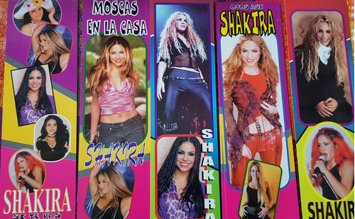 Shakira Señaladores Con Letra De Las Canciones Atras X 5 Un