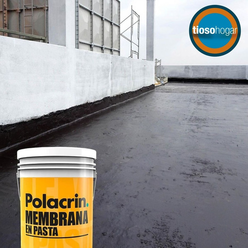 Imagen 5 de 10 de Membrana En Pasta Impermeabilizante 10 Lt Polacrin Colores