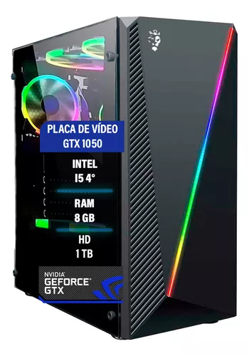 Pc Gamer I7 16gb Ddr4 Gtx 1050ti Hd 1tb Ssd 240gb Fonte 500w