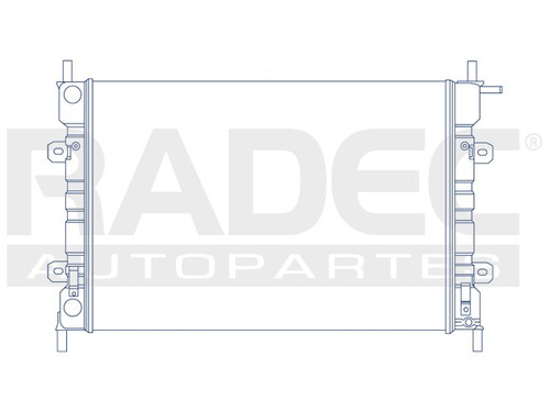 Radiador  Currier Fiesta Ikon 00-04 1.4/1.6 Lts C/ac Estanda