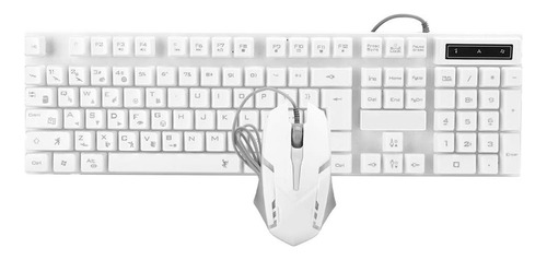 Combo Teclado Raton Para Computadora Usb Cable Mouse Led And