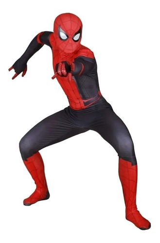 Adultos Spiderman Traje De Cosplay Medias Rojo Azul Disfraz