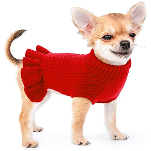 Alagirls Lindo Suéter De Forro Polar Para Perro, Vestido De