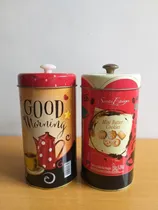 Comprar Kit 2 Latas Vazias De Biscoitos Amanteigados 19x10 Cm
