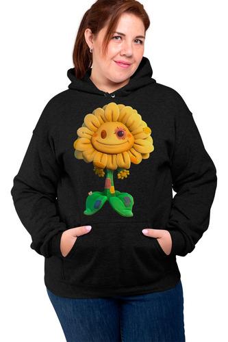 Panda 2xl Sudadera Girasol Peluche Plantas Vs Zombies