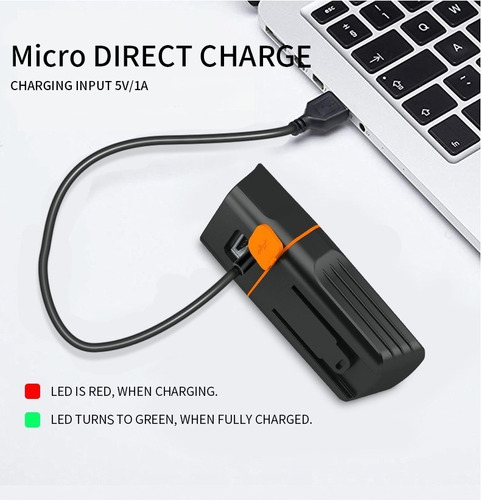 Lámpara Usb Recargable 1000 Lúmenes Impermeable Bicicleta