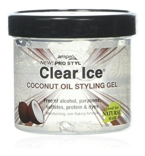 Gel Para Peinar - Ampro Pro Styl Clear Ice Coconut Oil Styli