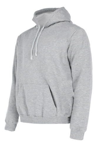 Hoodie Para Hombre En Color Gris Con Gorro Felpa Moda