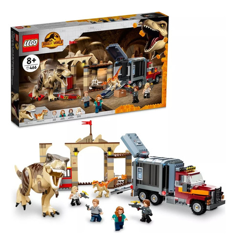 Lego 76948 Fuga De Los Dinosaurios T-rex Y Atrocirraptor 