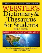 Comprar Webster's Dictionary & Thesaurus With Full Color World Atlas, Third Edition, De Editors Of Merriam-webster. Editorial Federal Street Press, Tapa Blanda En Inglés