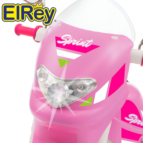 Moto A Batería Con Reversa Luces Y Sonido + Casco - El Rey
