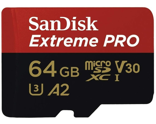 Memoria Micro Sd Sandisk Extreme Pro 64gb 4k Clase 10 U3