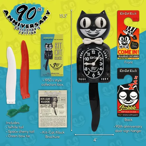 Wall Clock Kit Cat Klock The Original 90th Anniversary | MercadoLivre