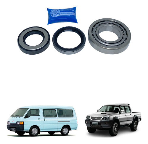 Kit Rolamento Roda Traseira L300 L200 2.5 4x4 1991 A 2012