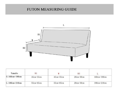 P Capa Sofá-cama Sem Braços, Capa Futon Elástica