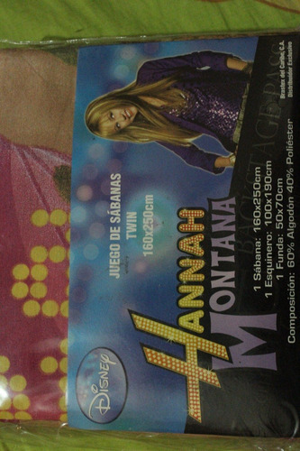 Juego De Sabanas  Hannah Montana Original Importada  Brasil