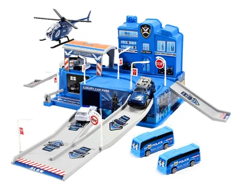 Pista Brinquedo Infantil Posto Policial C/carrinho Maxi Toys