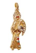 Comprar Dije Santa Muerte 7 Potencias Cristales - Proteccion Total 