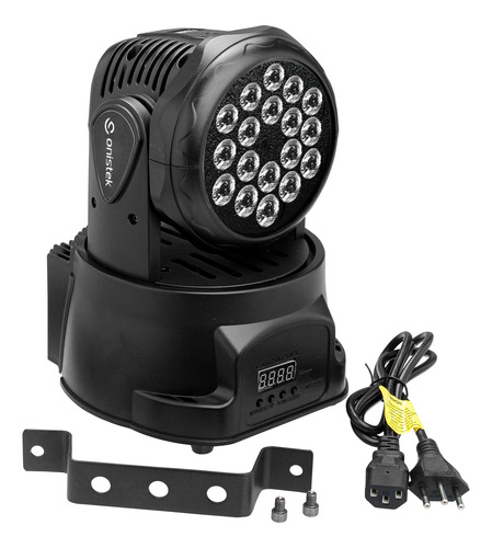 Canhão Moving Head 80w 18 Leds Strobo Rgb Dmx Bivolt Show